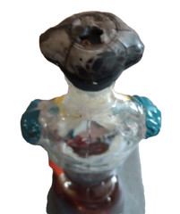 1955 GLASS MATADOR BOTTLE BULLFIGHTER DECANTER DALMAU HERMANOS TARRAGONA SPAIN