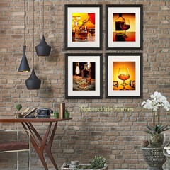 Vintage Wine Whiskey Wall Art Prints, Wine Glass Whiskey Glass Still Life Can…