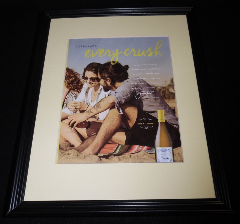 2016 Cupcake Vineyards Framed 11×14 ORIGINAL Advertisement