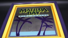 Matilda Bay Wine Cooler Sign Mirror 16 x 19 Framed Advertising EUC