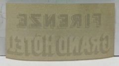 Vintage Firenze Grand Hotel Italy Luggage Ad Travel Label