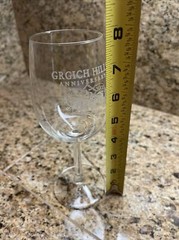 GRGICH HILLS Estate 25th Anniversary 1977-2002 Wine Tasting Glass NAPA Vineyard