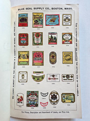1920&rsquo;s Illustrated Catalog of WIne and Liquor Labels by Blue Seal Supply Co
