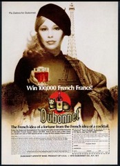 1979 Pia Zadora photo & Eiffel Tower Dubonnet vintage print ad