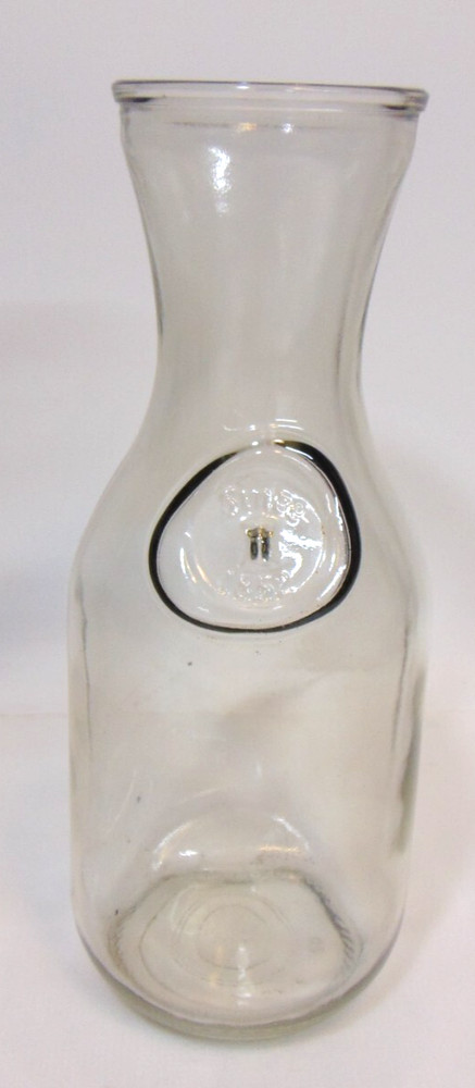 Milk Bottle Vintage Embossed Since 1852 Glass 10&prime; Wine Carafe Quart Paul Mason