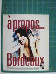 Print Ad Bordeaux Wine A Propos New York Vintage 1999 Classy Retro