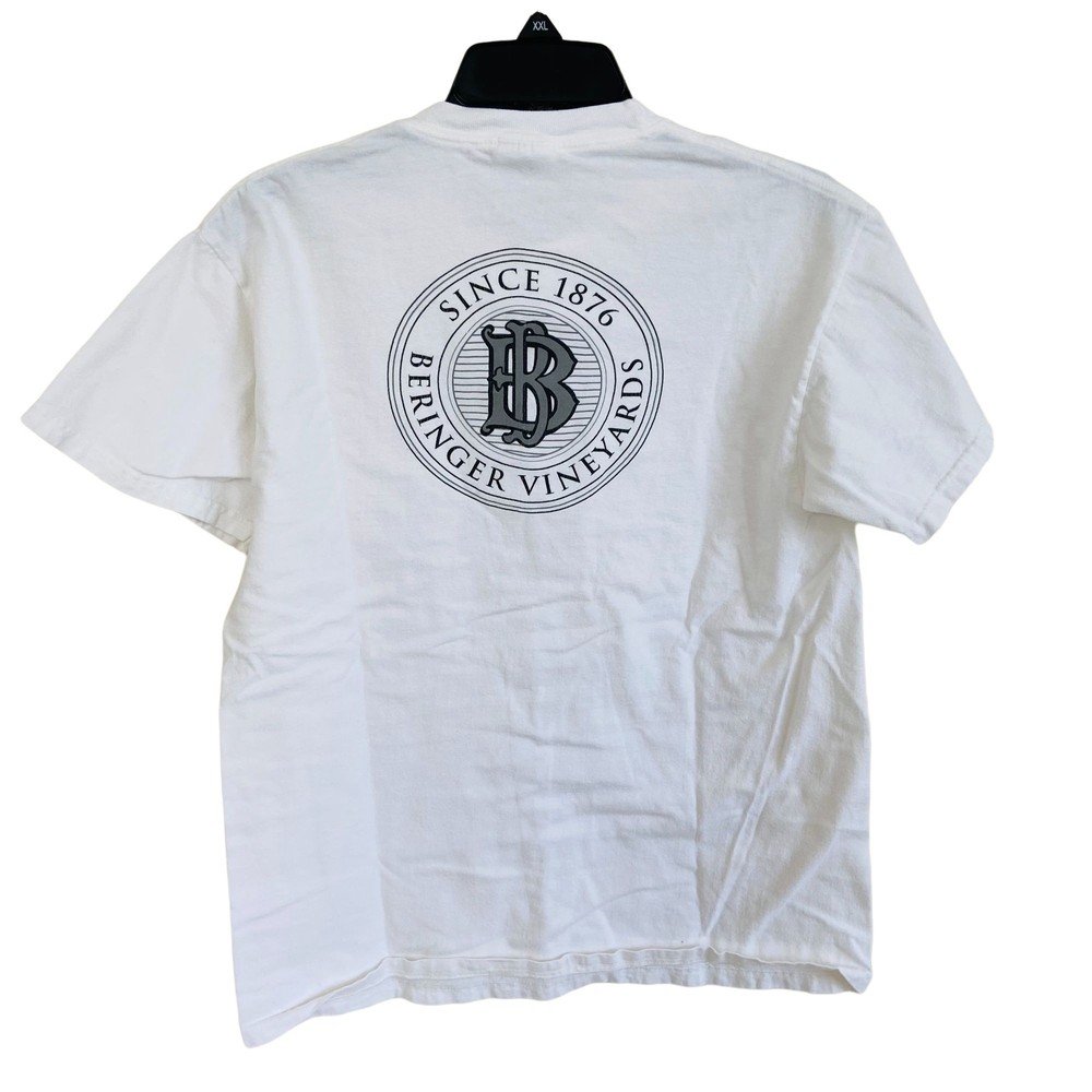 Beringer Napa Valley California Winery Wine Vintage Hanes Medium T-shirt