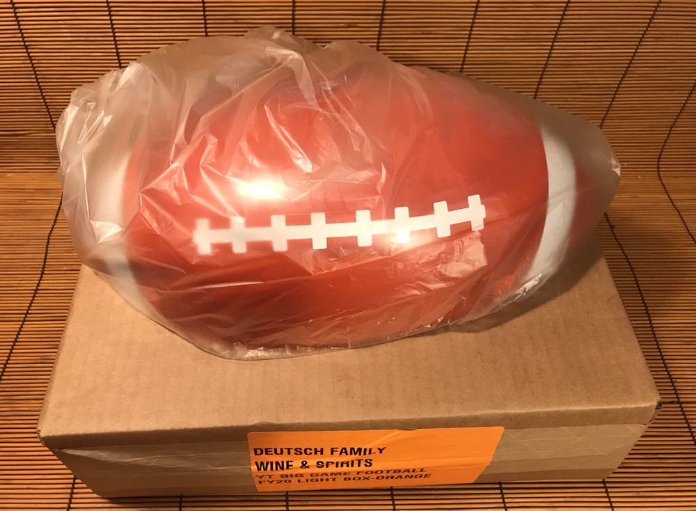 NEW YELLOW TAIL WINE HOLIDAY TAILGATE FOOTBALL LIGHTBOX Orange