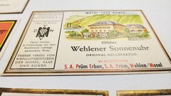 Vintage wine label Lot of 9 German 1962, 1966, 1967