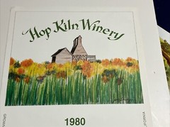 Vintage Hop Kiln Winery 1980 Wine Art Print A Thousand Flowers SIGNED #’D RARE!!