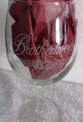 « Brotherhood » America&rsquo;s Oldest Winery 7&Prime; Large Wine Glass Set Of 2- 8 oz. cap
