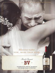 2016 Beaulieu Vineyard Wine BV Milestones Matter Print Ad Advertisement