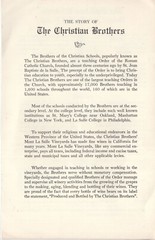 Vintage Christian Brothers Wines & Champagne California History Wine List