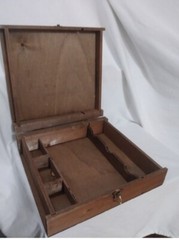 Cantine Duca D&rsquo;Asti Piedmonte Italy Empty Wooden Hinged Wine Box Latched 1980s