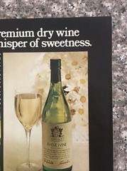 1974 Ernest & Julio Gallo Rhine Wine VTG 1970s 70s PRINT AD Premium Dry Wine