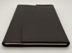 Ruinart Champagne Brown Leather Notebook Cover, Notepad & Giftbag – Luxury