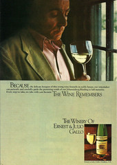 1979 Ernest & Julio Gallo Johannisberg Riesling The Wine Remembers vtg Print AD