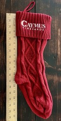 Caymus Vineyards Napa Winery Embroidered Christmas Holiday Stocking *Brand New*