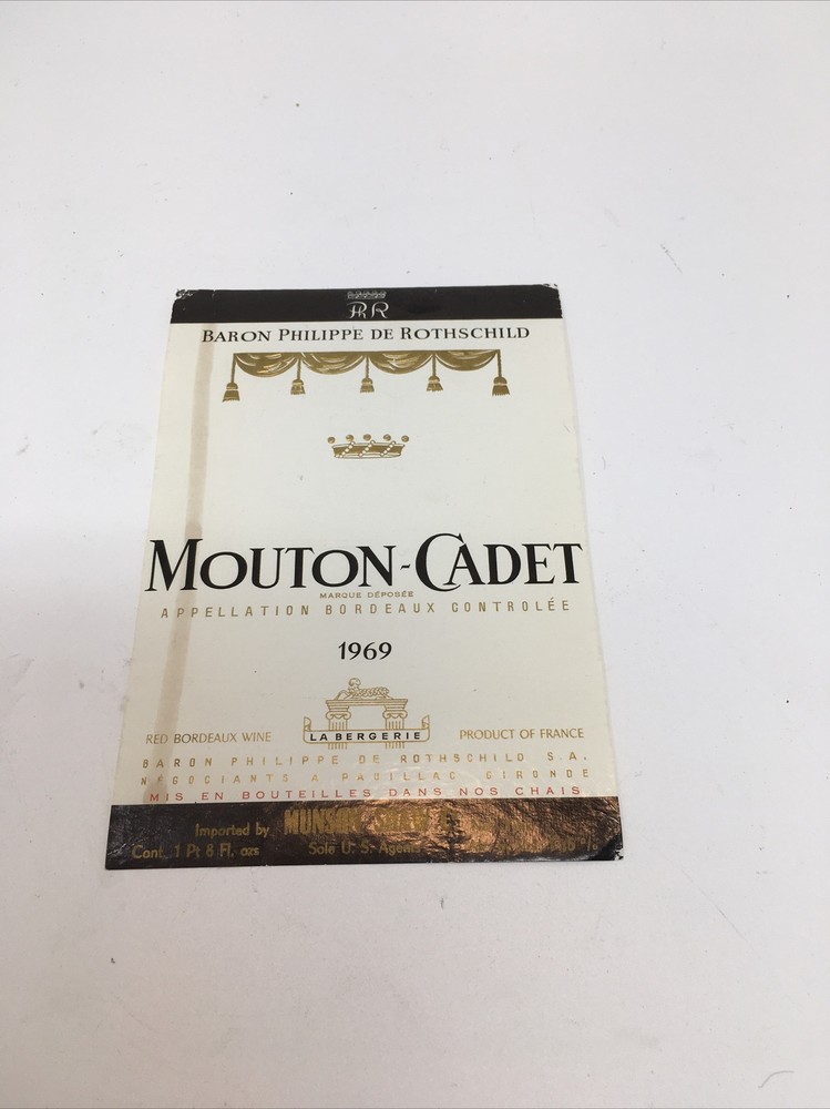 Baron Philippe de Rothschild Mouton-Cadet Label
