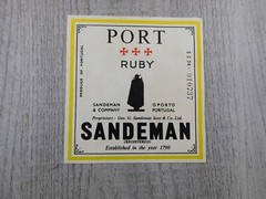 Port Ruby Sandeman Sons & Co Portugal Vintage Label Winery Breweriana