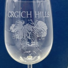 Grgich Hills Vineyards Winery Wine Tasting Glass St. Helena California 7.5”