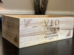 Veo Grande Wood Wine Box Crate Cabernet Sauvignon Chile