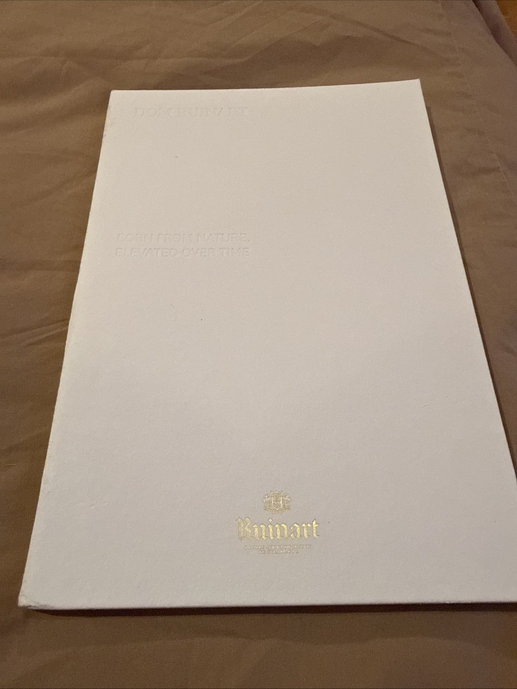 Dom Ruinart Book Catalogue Booklet Guide Born From Nature Elevated Over Time