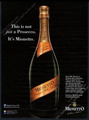 2013 Mionetto Proseco Doc Treviso bottle photo vintage print ad