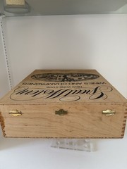 GREAT WESTERN CHAMPAGNE NEW YORK STATE WOOD WOODEN BOX 11”x13.5”