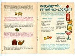 PUNCHES & MIXED DRINKS with CALIFORNIA WINES! Rare 1950s Advertising Recipe Book