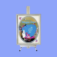 Vintage Haagen-Dazs Cream Liqueur Advertising Mirror, Peter Max Style Bar Decor