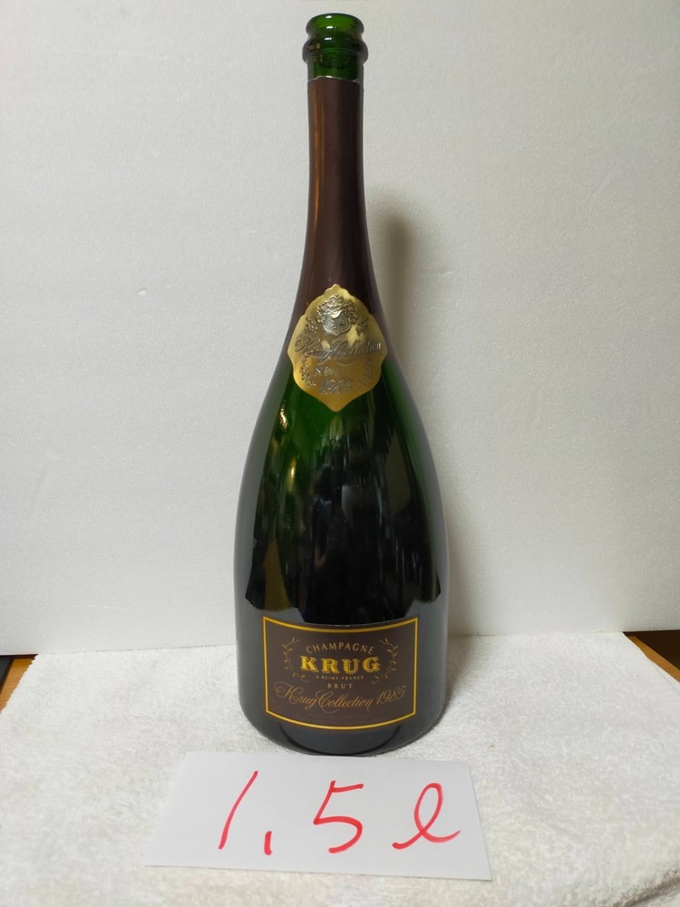 Krug 1985 Collection 1.5L Magnum Size Empty Glass Bottle Champagne From Japan