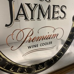 Vintage BARTLES & JAYMES Premium Wine Cooler Logo ~ Bar Mirror ~ 19&Prime; x 15.5&Prime;