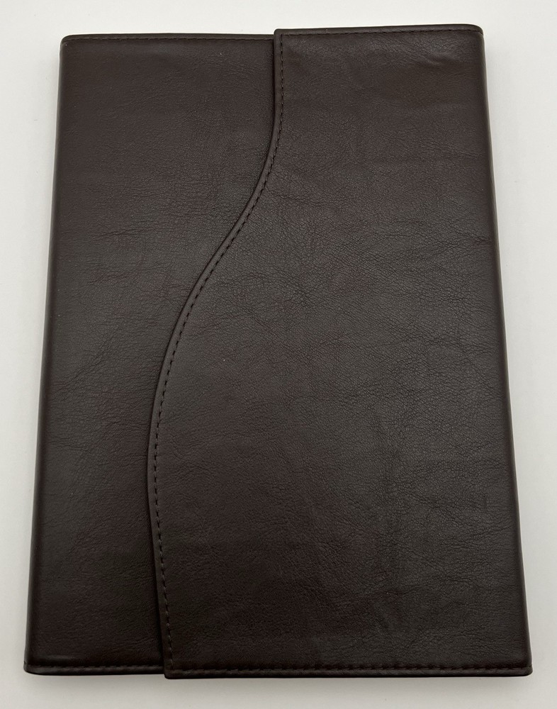 Ruinart Champagne Brown Leather Notebook Cover, Notepad & Giftbag – Luxury