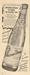 1945 vintage beverage AD VIRGINIA DARE American White Wine Garrett&rsquo;s 100416