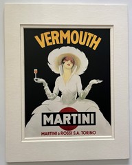 MARTINI & ROSSI VERMOUTH REPRODUCTION PRINT ON 11X14 MATTE BOARD