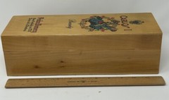 Carlos 1 Brandy Wooden Box Pedro Domecq Spain 12 1/4&Prime;x4 3/8&Prime;x3 3/4&Prime; Box Only
