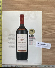 Beaulieu De Latour Cabernet Napa Wine 2011 Award Scene Paper Magazine Print Ad