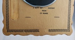 Vintage Wall Hanging CY Pearis Wine Liqour Advertising Mirror & Thermometer