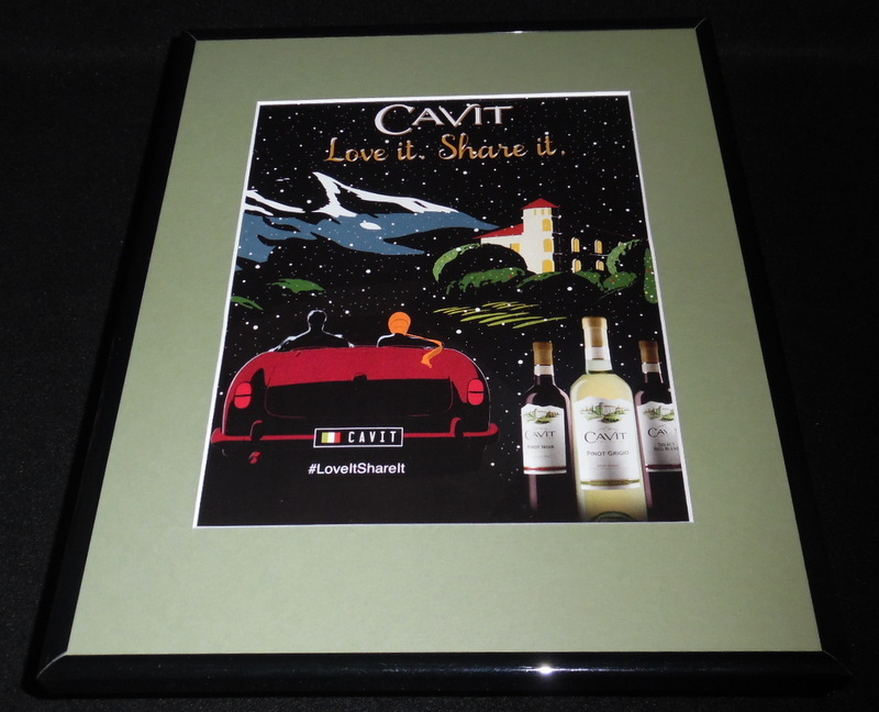 2015 Cavit Pinot Grigio Noir Wine 11×14 Framed ORIGINAL Advertisement