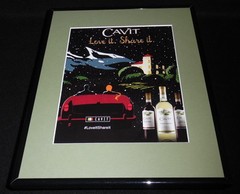 2015 Cavit Pinot Grigio Noir Wine 11×14 Framed ORIGINAL Advertisement