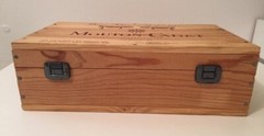 BARON PHILIPPE DE ROTHSCHILD MOUTON-CADET BORDEAU WINE WOODEN 13&Prime; GIFT BOX