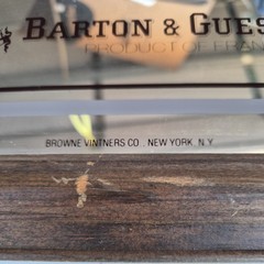 Vintage Partager Bar Sign Barton Guestier Wine Product of France via New York