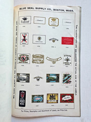 1920&rsquo;s Illustrated Catalog of WIne and Liquor Labels by Blue Seal Supply Co