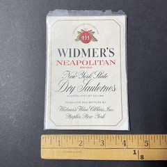 Vintage 1950s Widmer&rsquo;s Neapolitan Sauternes UNUSED Paper Label New York Q2067