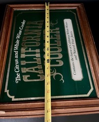 Vintage California Cooler Wine Bar Sign 19&Prime; x 15&Prime;