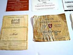 Wine Label from USA-STAGS LEAP-LOUIS MARTINI-BEAULIEU-RAYMOND-STERLING-CLOS VAL