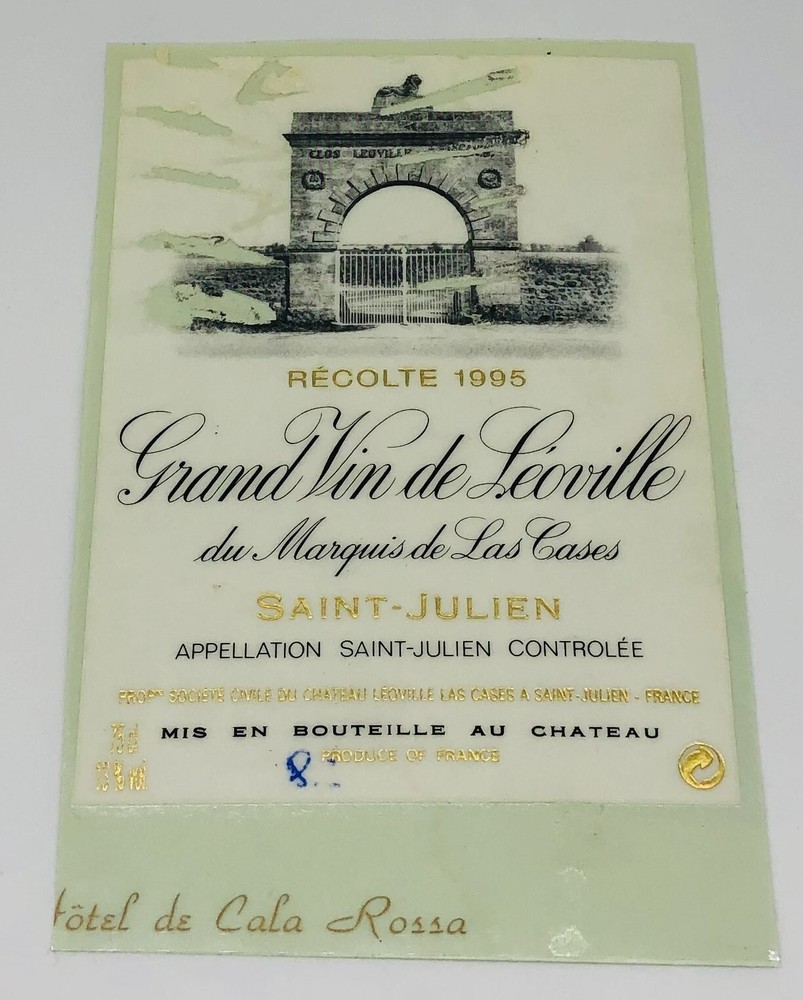 Grand Vin de Léoville Saint-Julien 1995 – Vintage Wine Labels