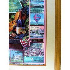 Napa Valley Wine Country Framed Poster Print Sutter Home Clarion Beringer & More