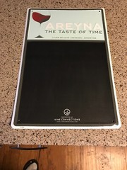 AREYNA-TASTEofTIME-LUJANdeCUYO-ARGENTINA-EMBOSSD METAL 18&Prime;X12&Prime; CHALKBOARD-EUC